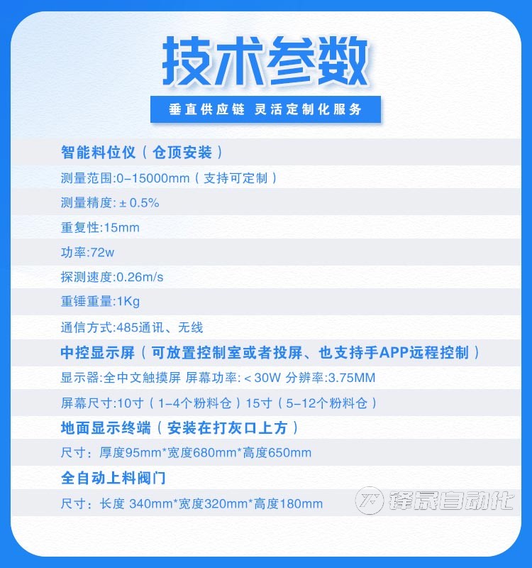 粉煤灰廠料位計技術(shù)參數(shù)